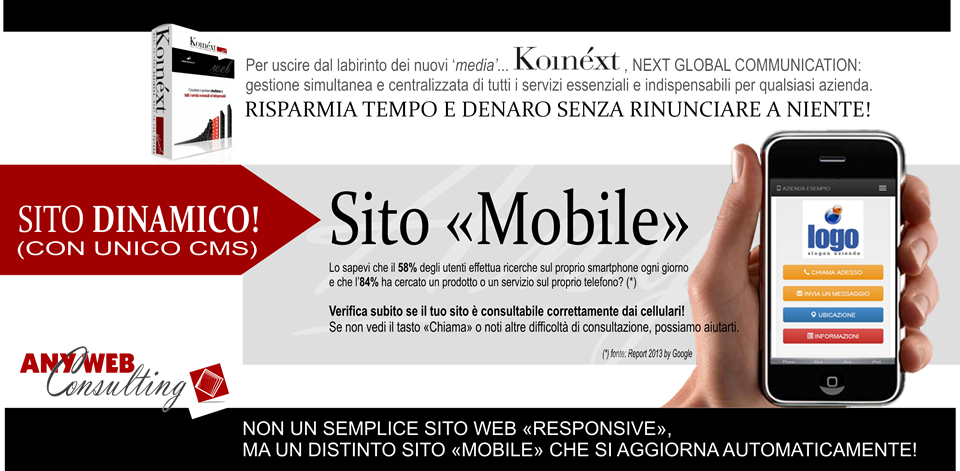 Sitoweb mobile dinamico